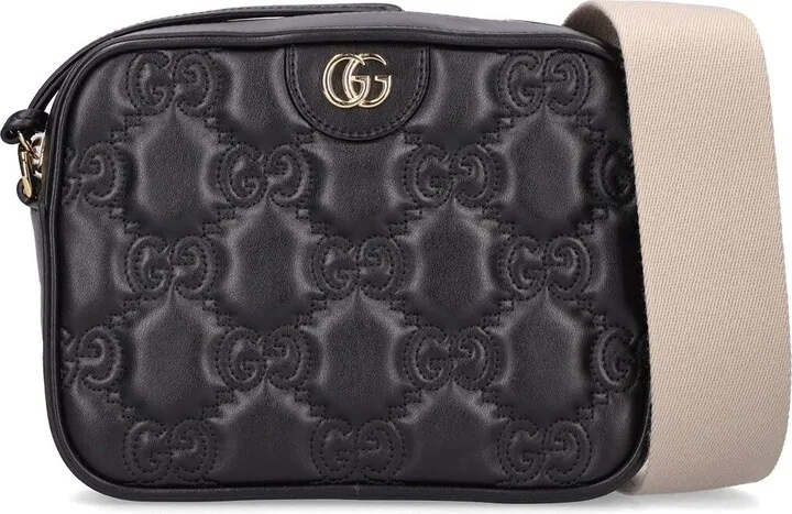 Ophidia GG matelassé leather camera bag