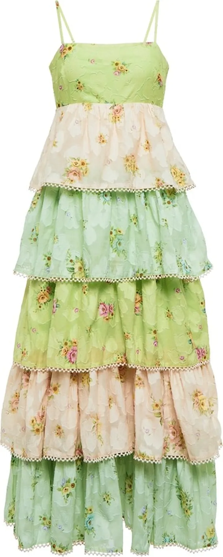 Clementine floral voile maxi dress