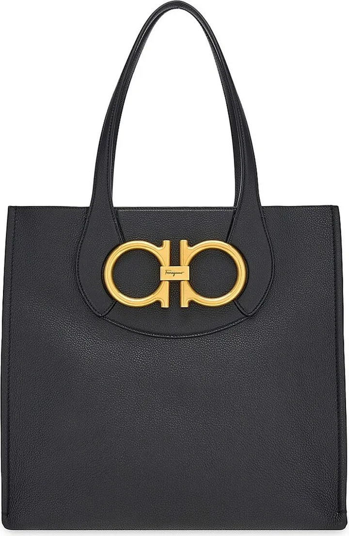 Maxi Gancino Leather Tote