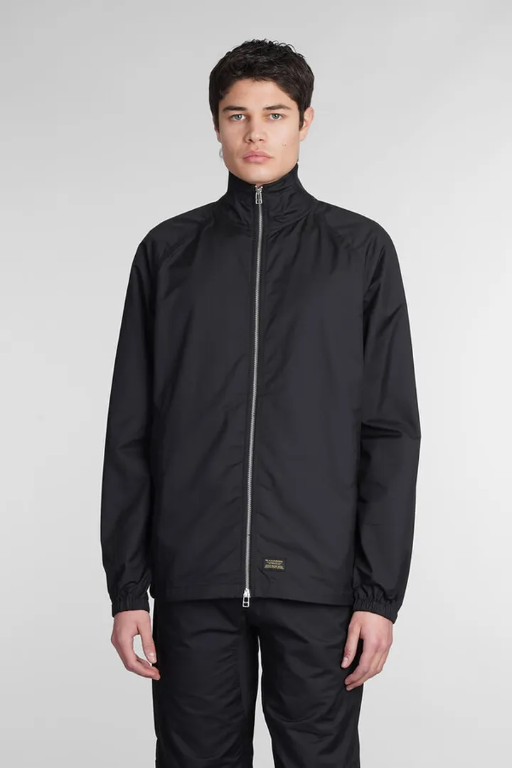 Casual Jacket In Black Cotton