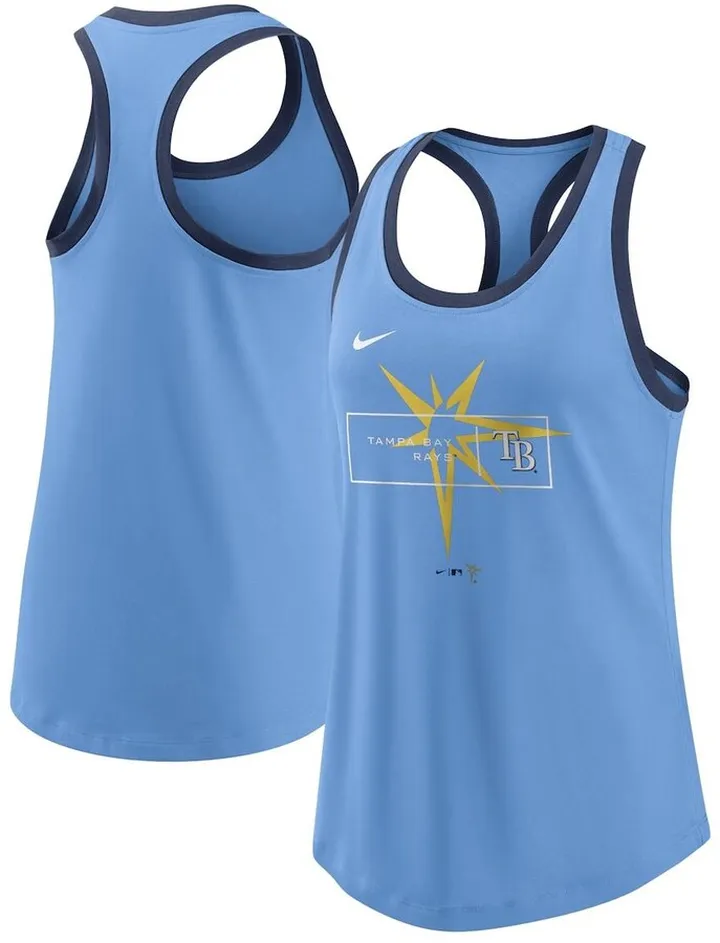 Women's Nike Light Blue Tampa Bay Rays X-Ray Racerback Performance Tank Top