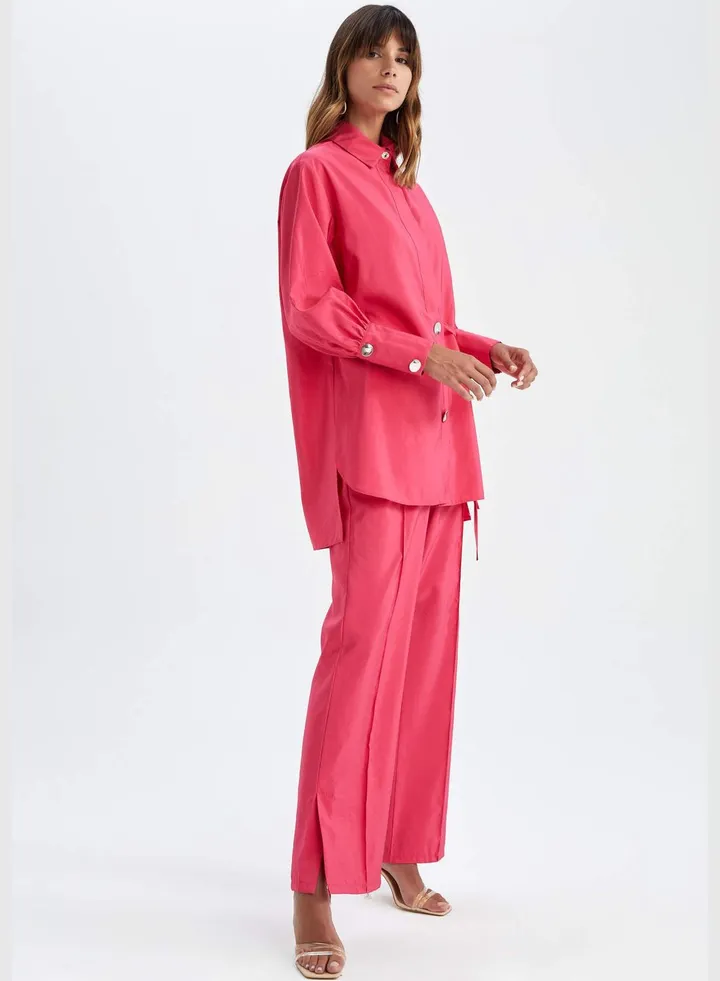 Woman Palazzo Woven Trousers