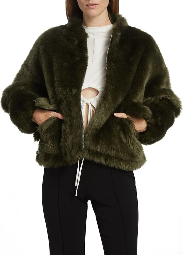 Faux Fur Cropped Jacket