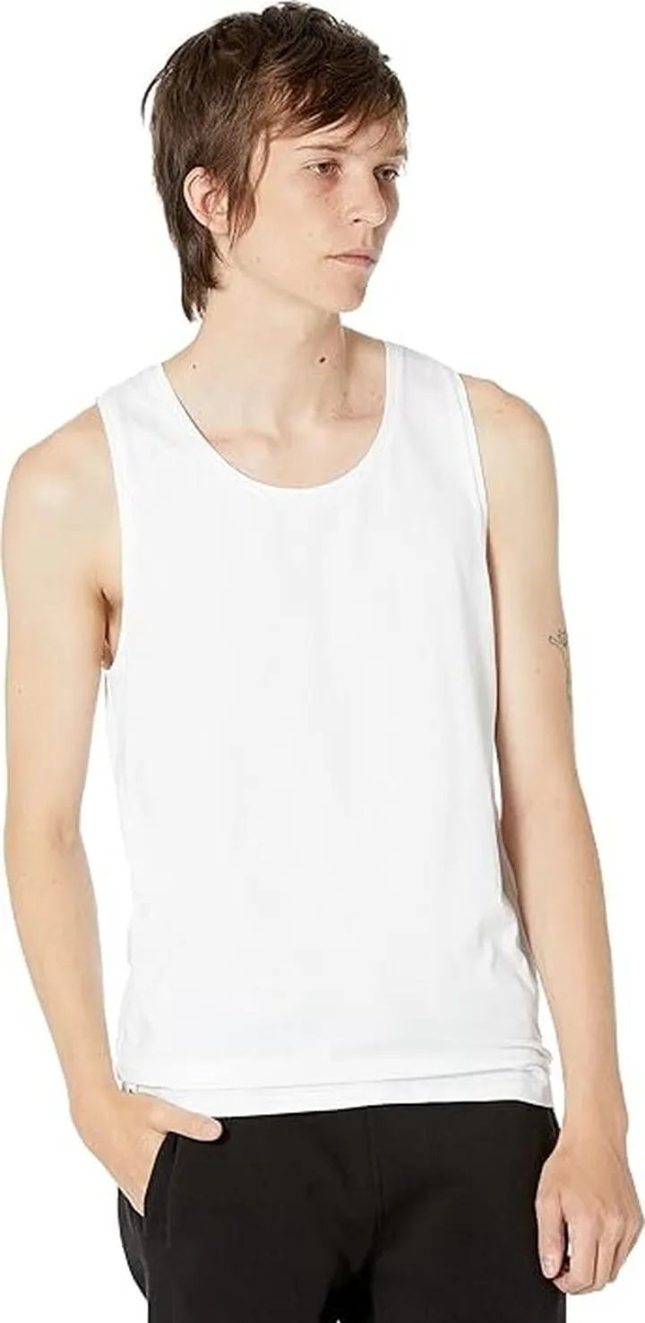 Lacoste 2-Pack Sleeveless Casual T-Shirt (White) Men's Clothing