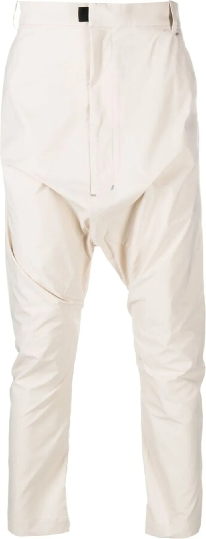 Neutral Drop-Crotch Tapered Trousers