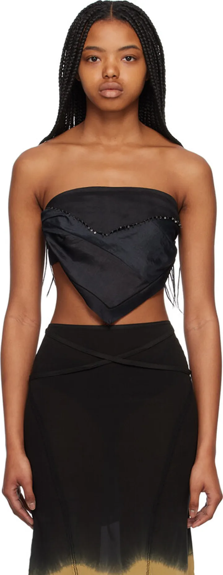 Hyein Seo Black Asymmetric Camisole