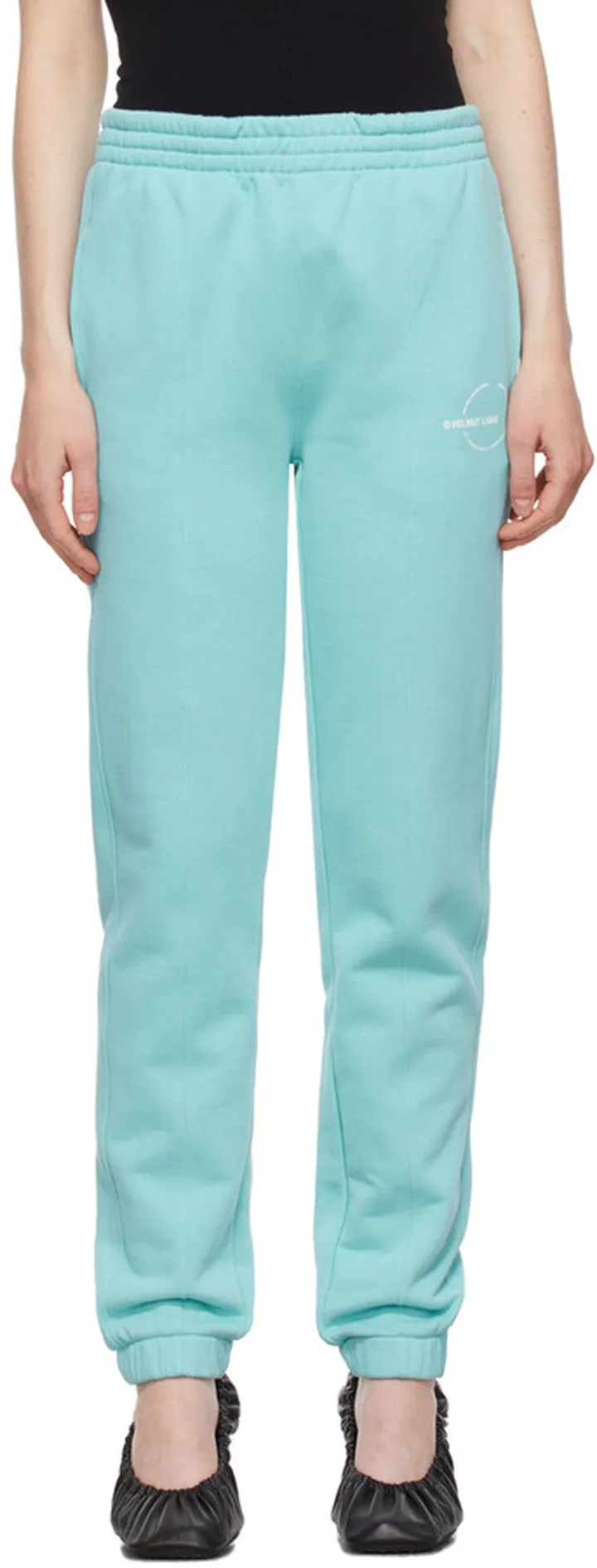 Helmut Lang Blue Logo Sweatpants