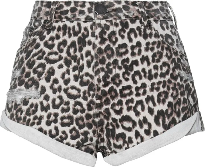 Denim Shorts Khaki