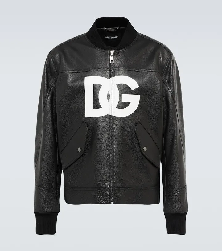 DG leather bomber jacket