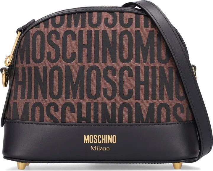 Monogram jacquard nylon shoulder bag