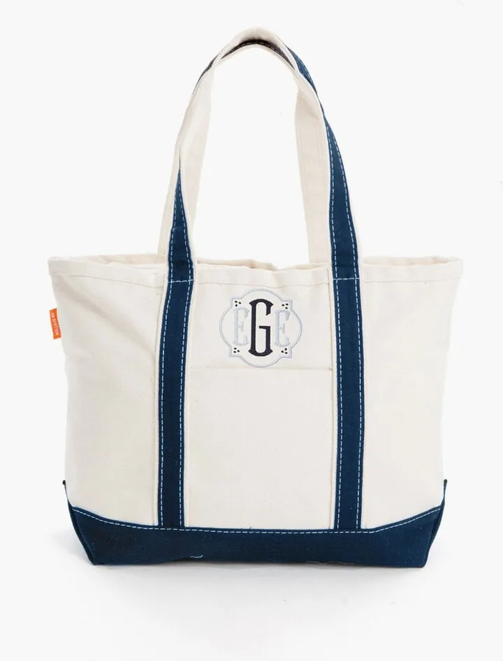Navy Medium Boat Tote