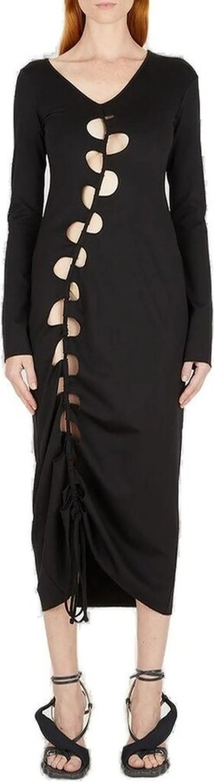 Avavav Cut-Out Midi Dress