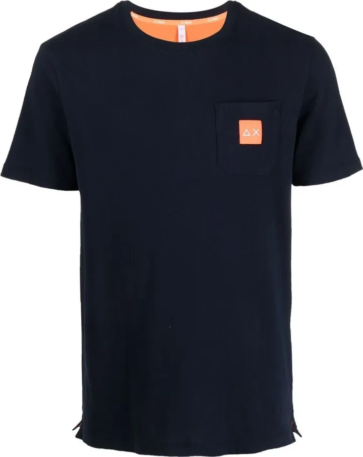 logo-pocket cotton T-shirt