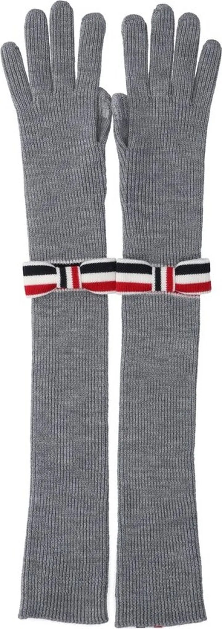 Thom Browne Bow Embellished Long Gloves