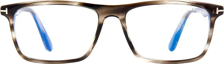 Tom Ford FT 5583-B 056 Unisex Square Eyeglasses Havana 50mm