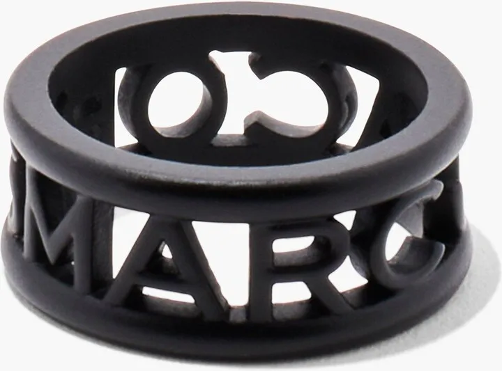 The Monogram Logo Ring Dtm - Black