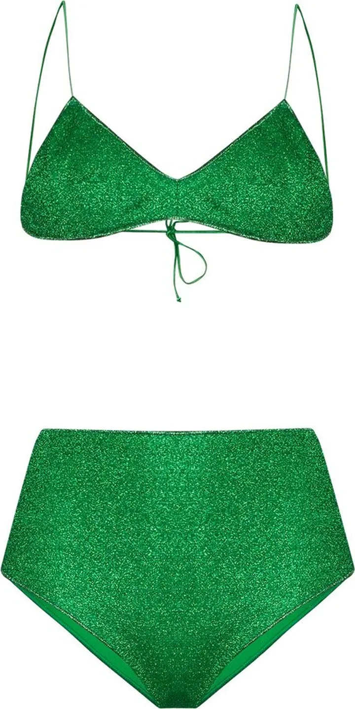 Metallic Effect Bikini Set