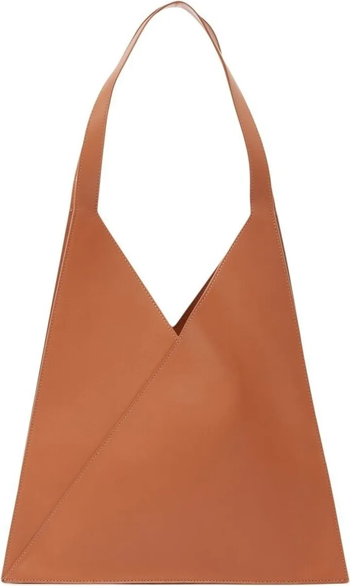Brown Japanese Leather Tote Bag