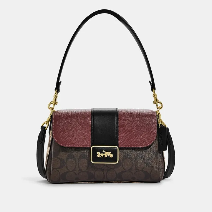 Grace Shoulder Bag In Signature Canvas