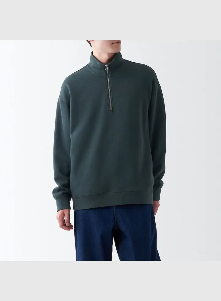 Double Knits Half Zip Sweatshirt