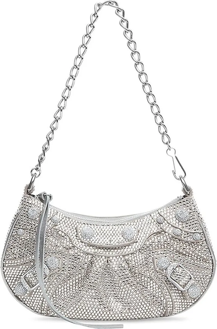 Le Cagole Mini Bag With Chain And Rhinestones