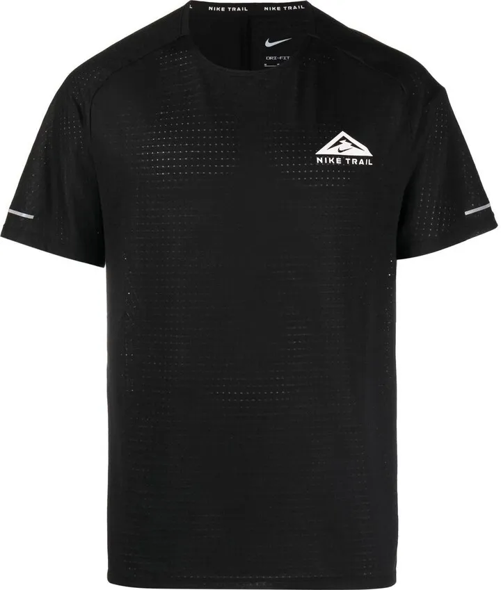 logo-print trail running T-shirt