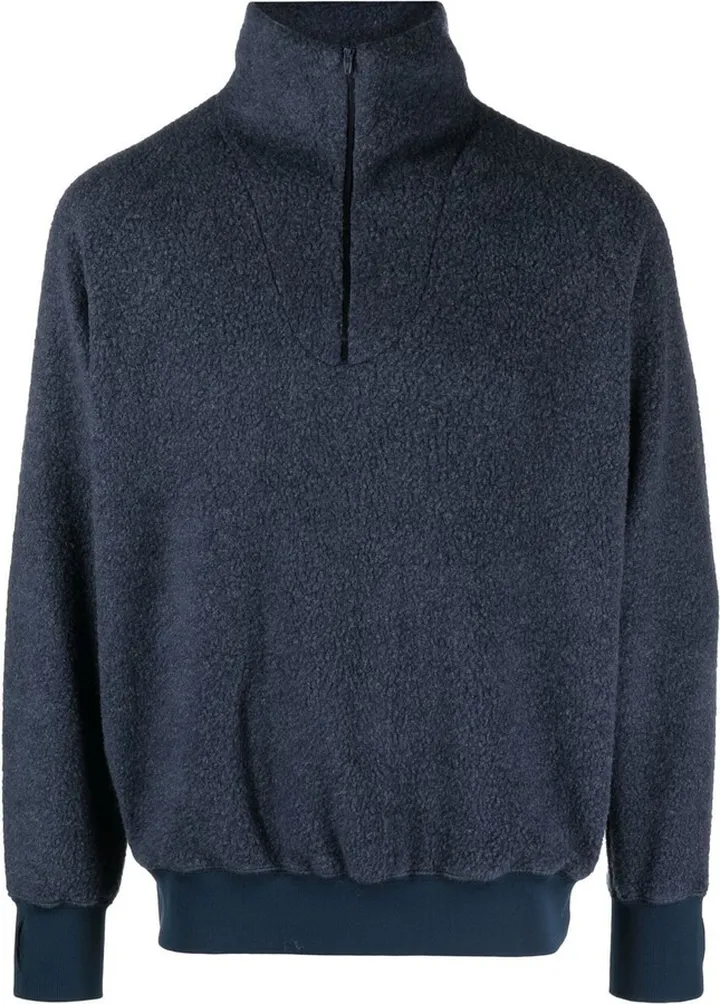 Short-Zip Knit Jumper