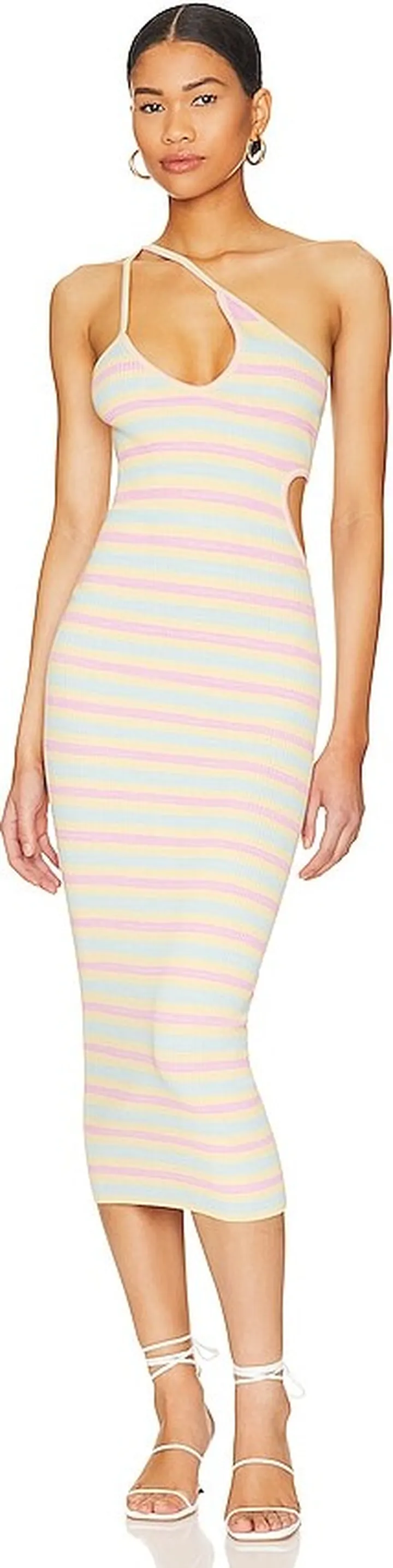 Nadira Cut Out Midi Knit Dress