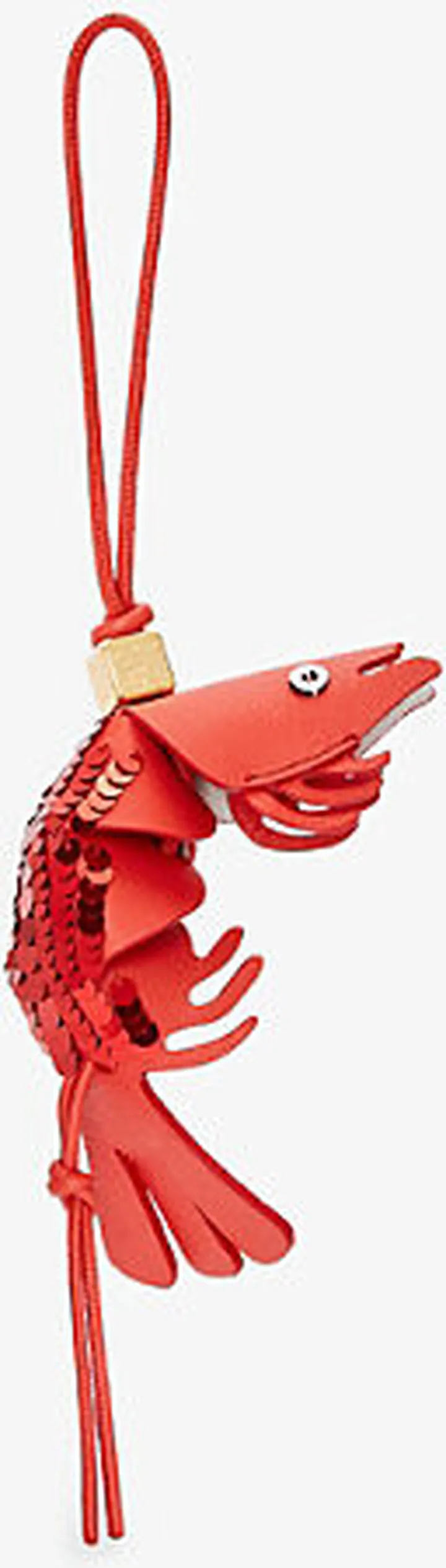 Womens Red x Paula's Ibiza Shrimp Leather Charm