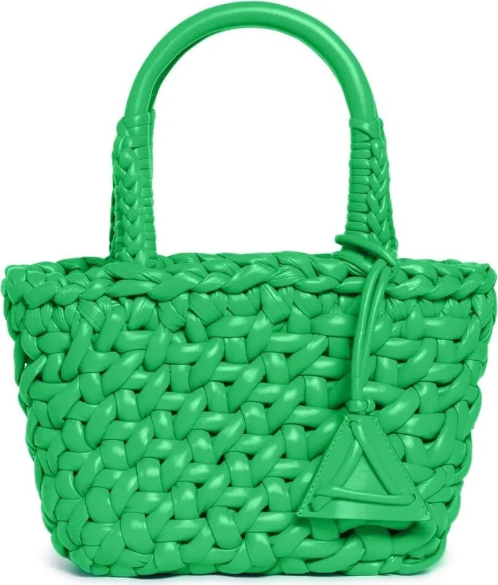 Woven Leather Tote Bag
