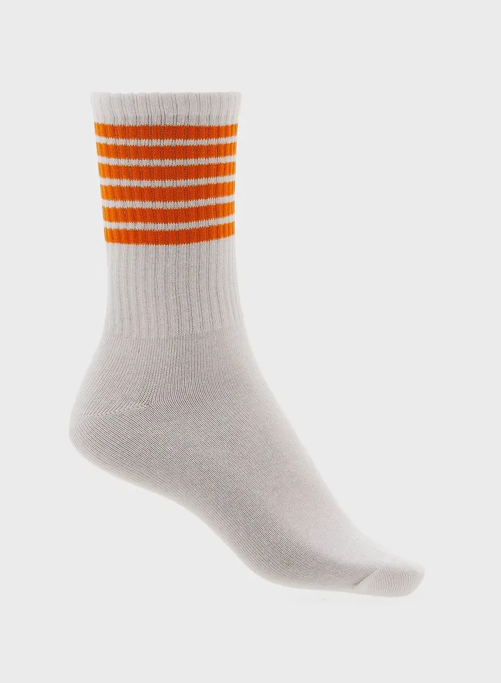 Striped Crew Socks