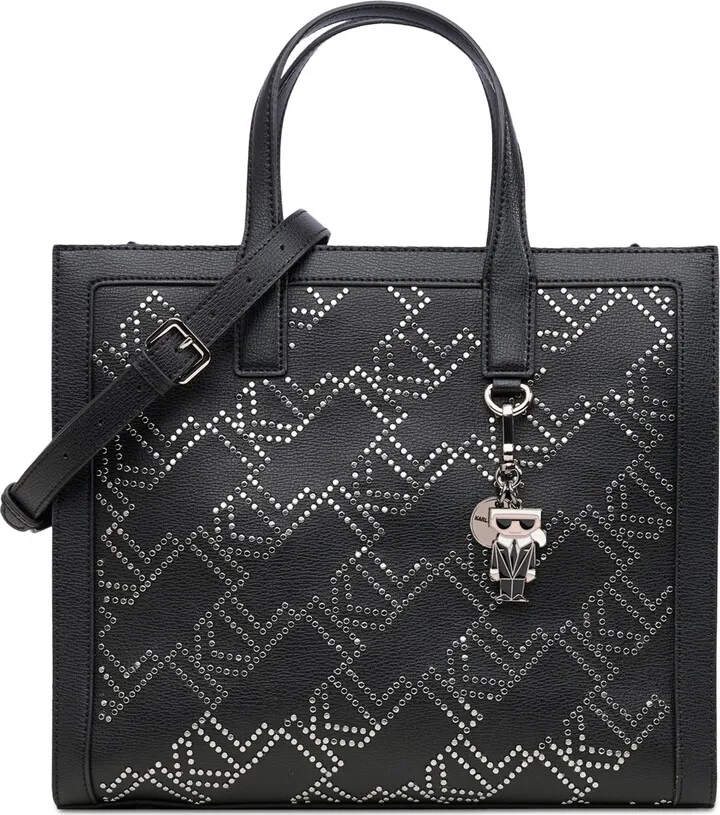Karl Lagerfeld Paris Nouveau Leather Monogram Tote