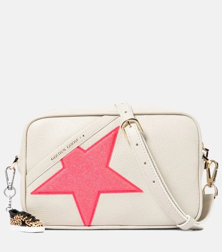Star leather shoulder bag