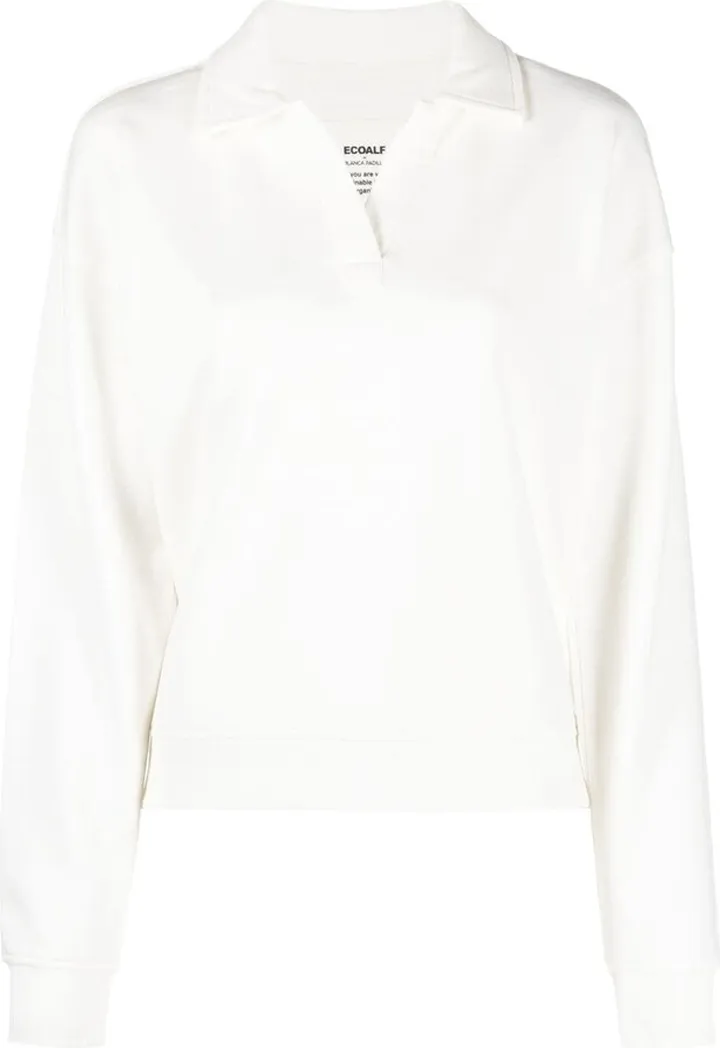 Polo-Collar Sweatshirt