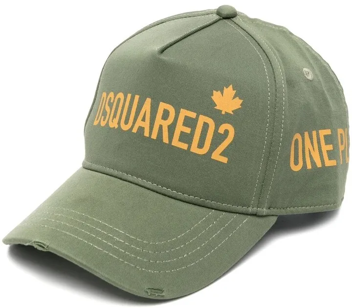 Logo-Slogan Print Cap