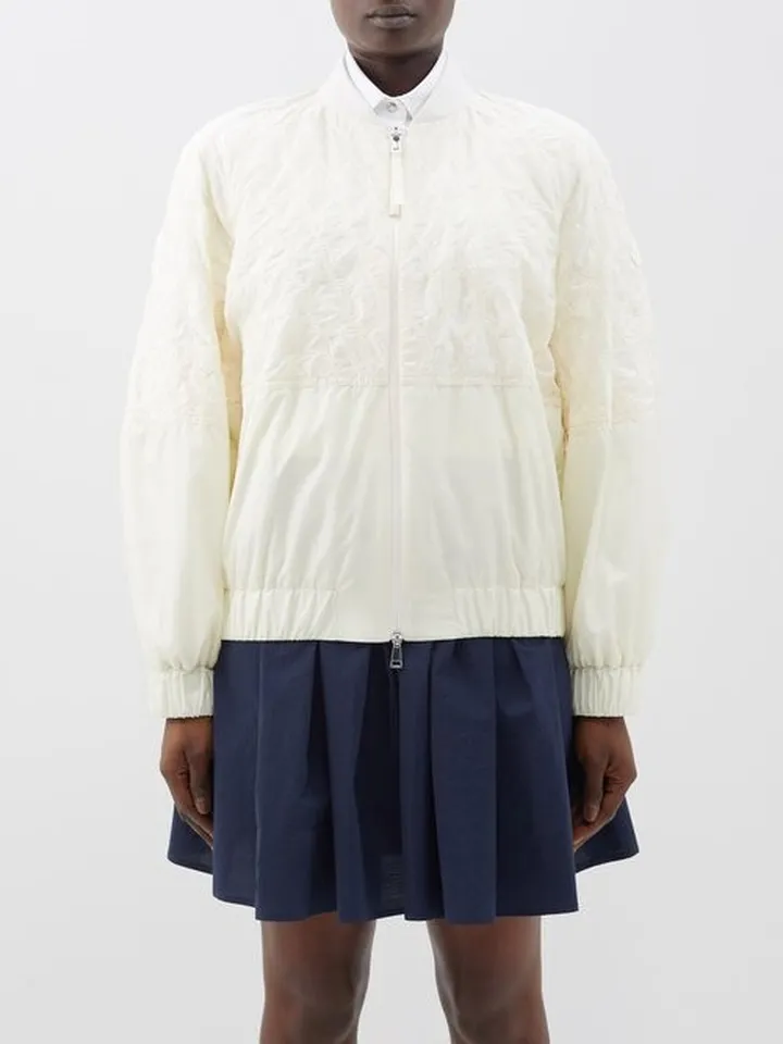 Girelle Embroidered Nylon Bomber Jacket