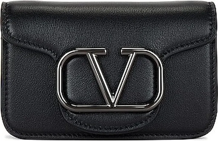 Valentino Garavani Micro Shoulder Loco Bag in Black