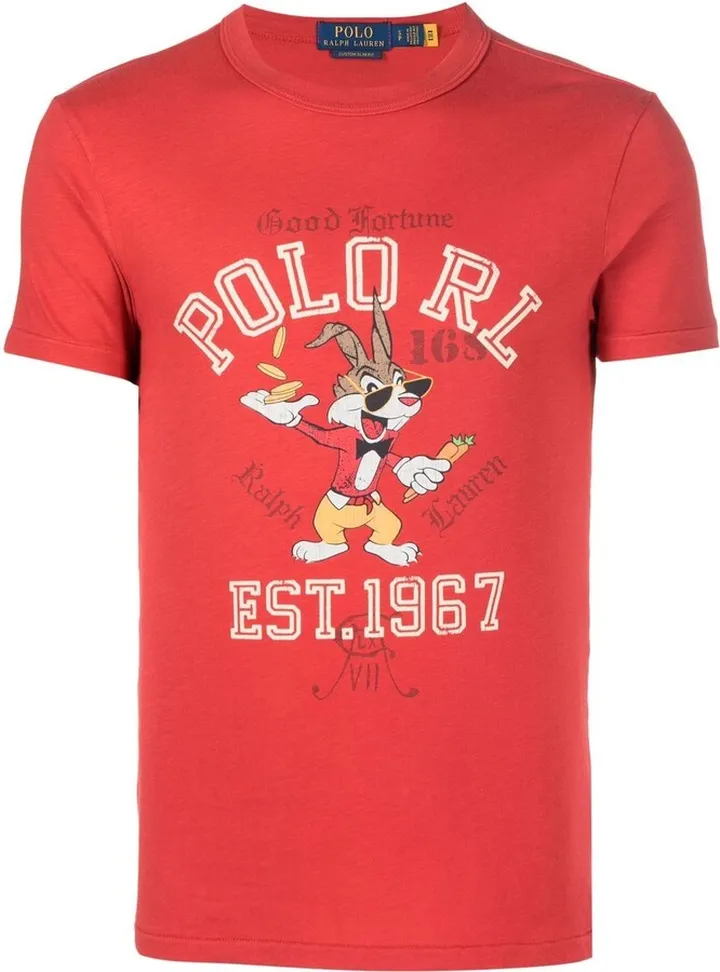 logo-print detail T-shirt
