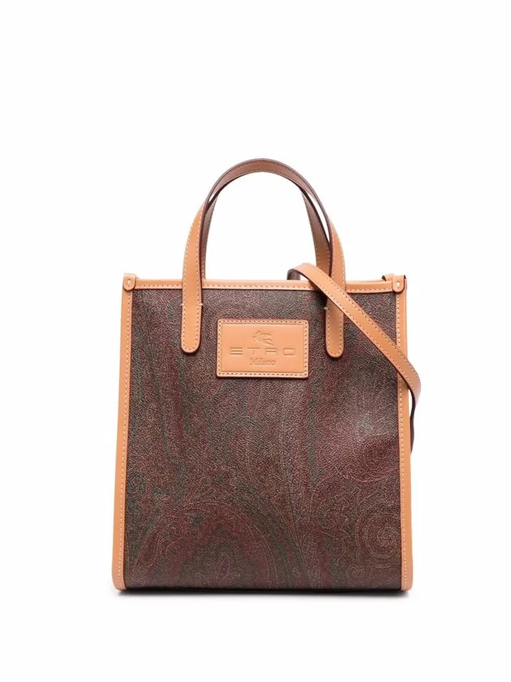 Paisley Jacquard Shopping Tote Bag