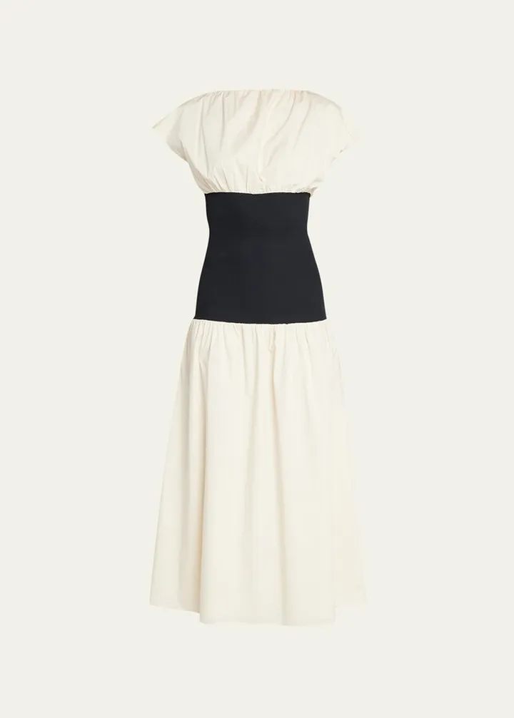 Ambrose Drop-Waist Midi Dress