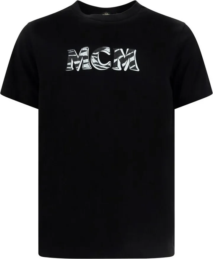 MCM Logo Printed Crewneck T-Shirt