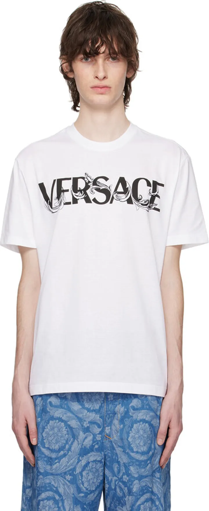 Versace White Barocco T-Shirt