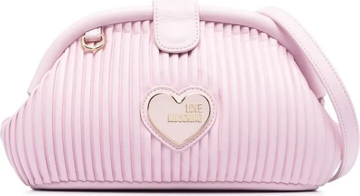 Logo-Plaque Faux-Leather Crossbody Bag