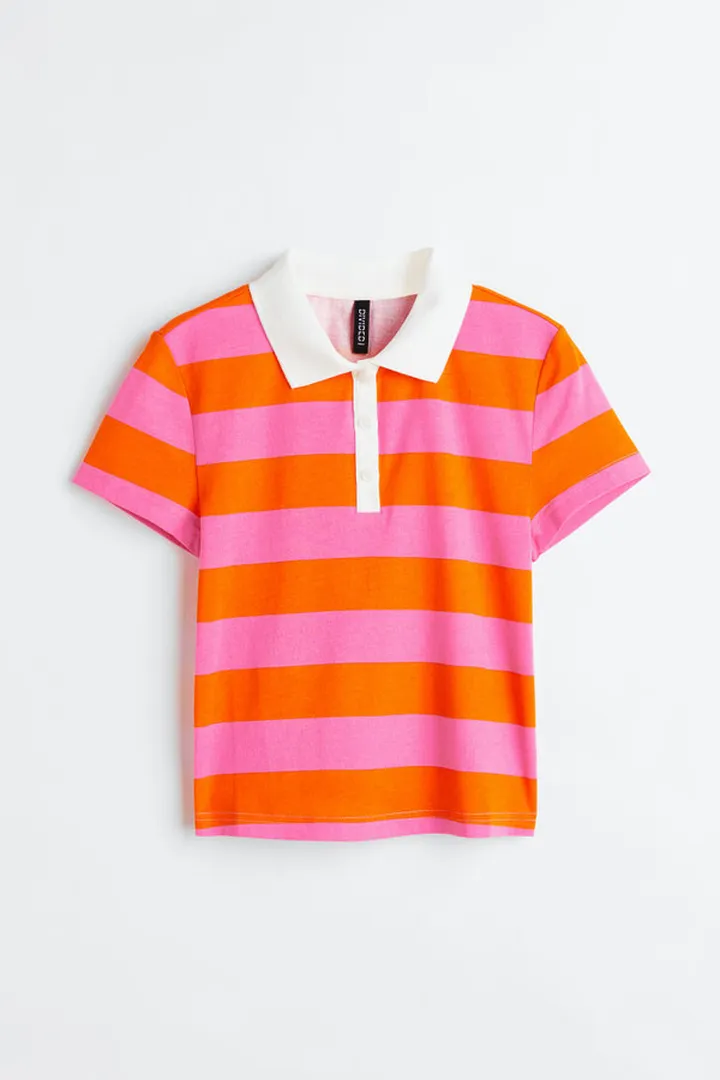 Short Cotton Polo Shirt