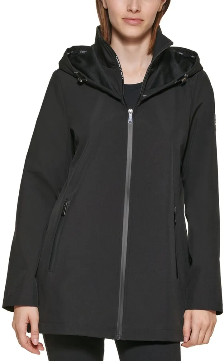 Calvin Klein Women's Hooded Raincoat