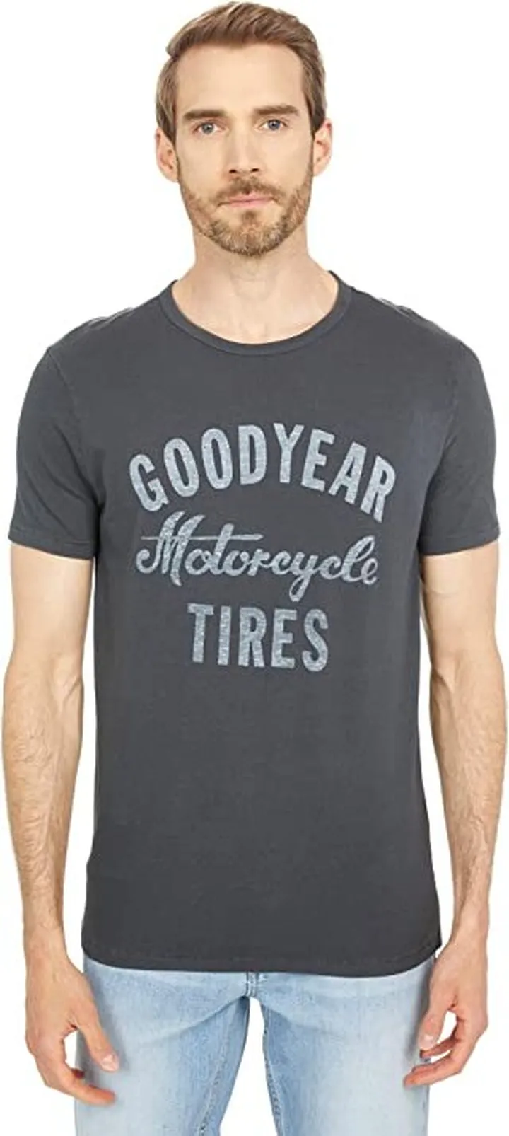Lucky Brand Goodyear Tee (Raven) Men's Clothing