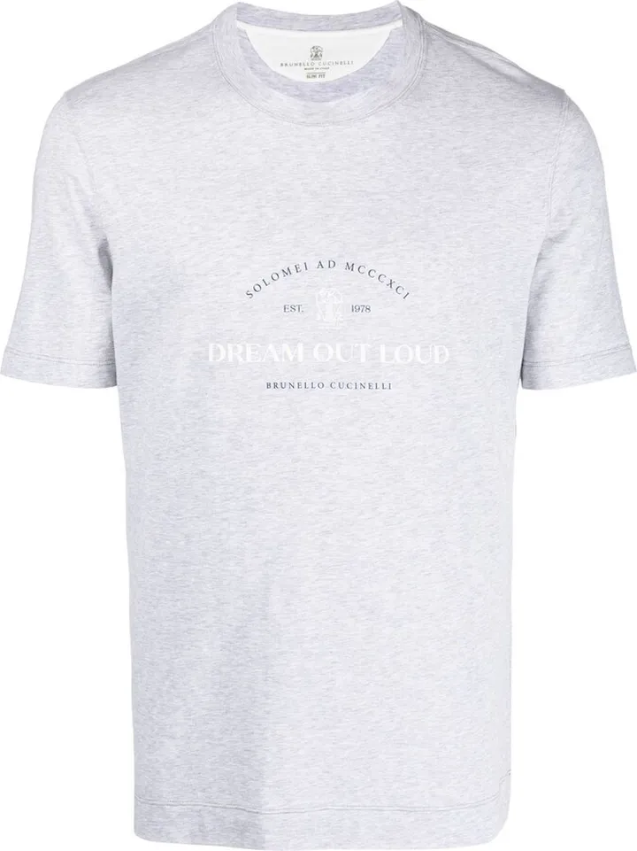 logo-print cotton T-shirt