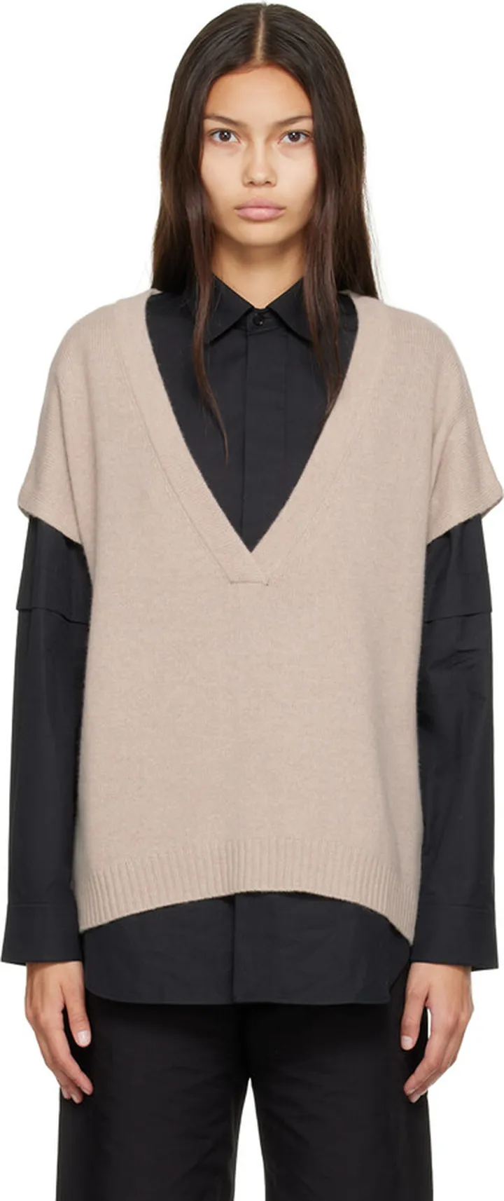LISA YANG Beige Linn Vest