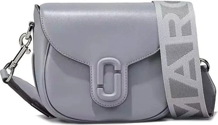 The J Marc Small Saddle Grey Crossbody Bag