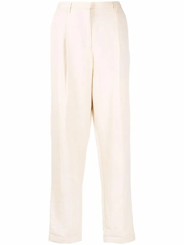 High-Waisted Cropped Trousers